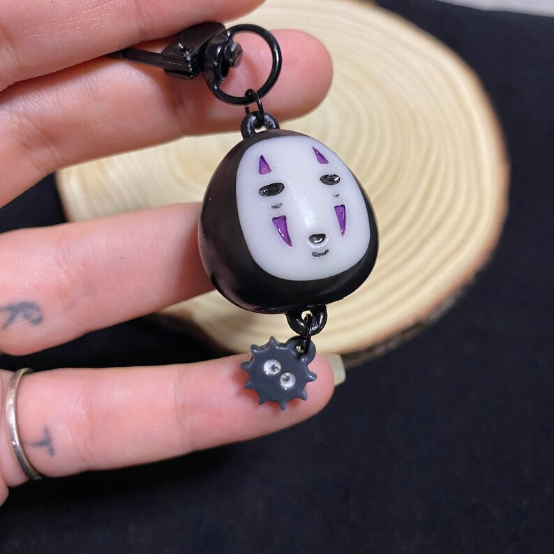 Masked shadow spirit keychain