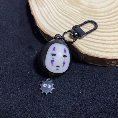 Masked shadow spirit keychain