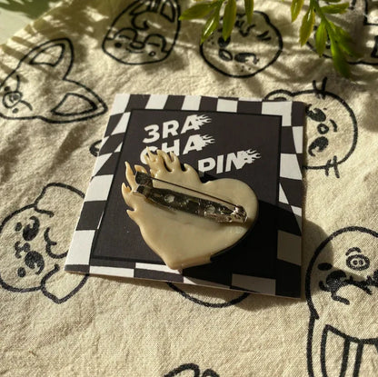 3RACHA Heart Pin